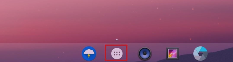 Android app tray icon