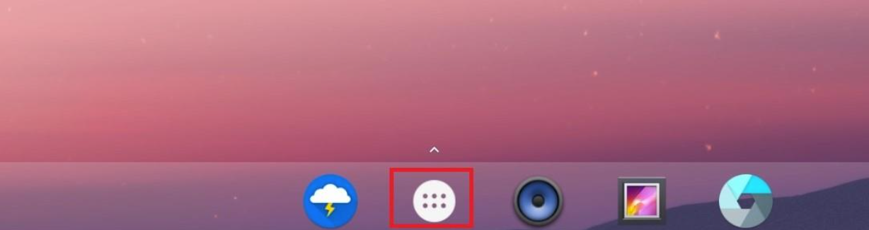 Android app tray