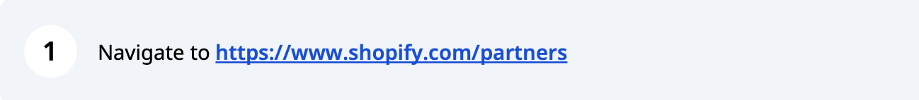 Shopify demo store, step 1 of 16
