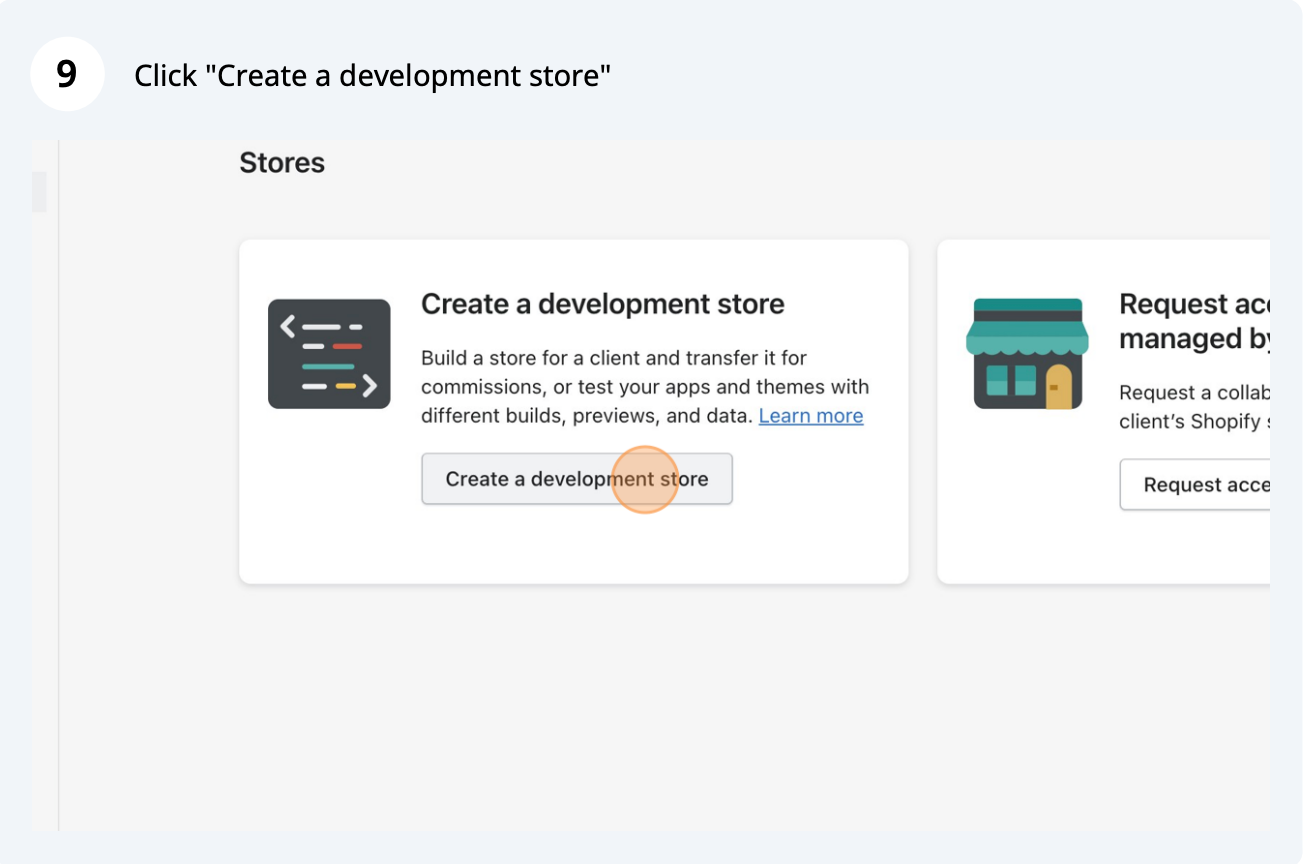 Shopify demo store, step 9 of 16