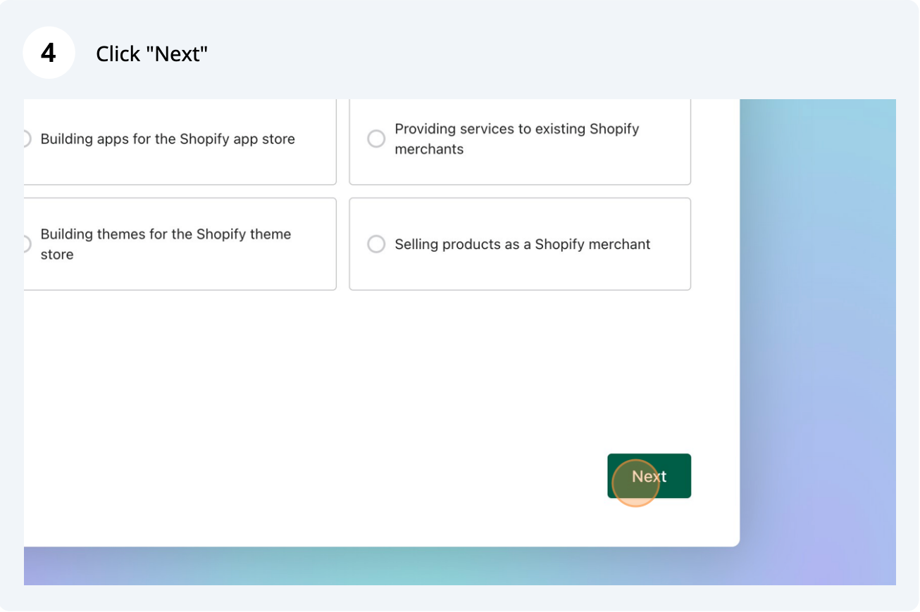 Shopify demo store, step 4 of 16