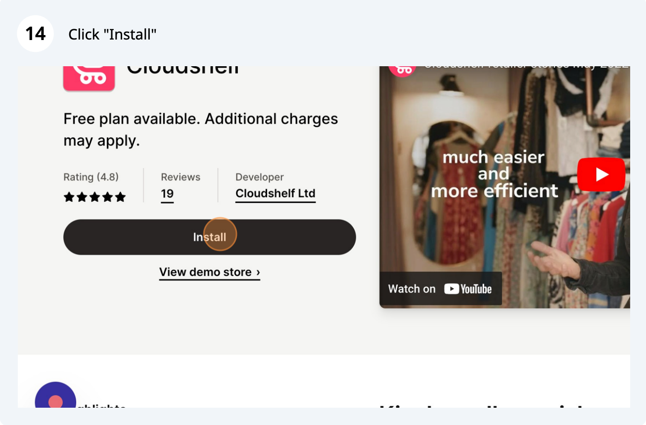 Shopify demo store, step 14 of 16