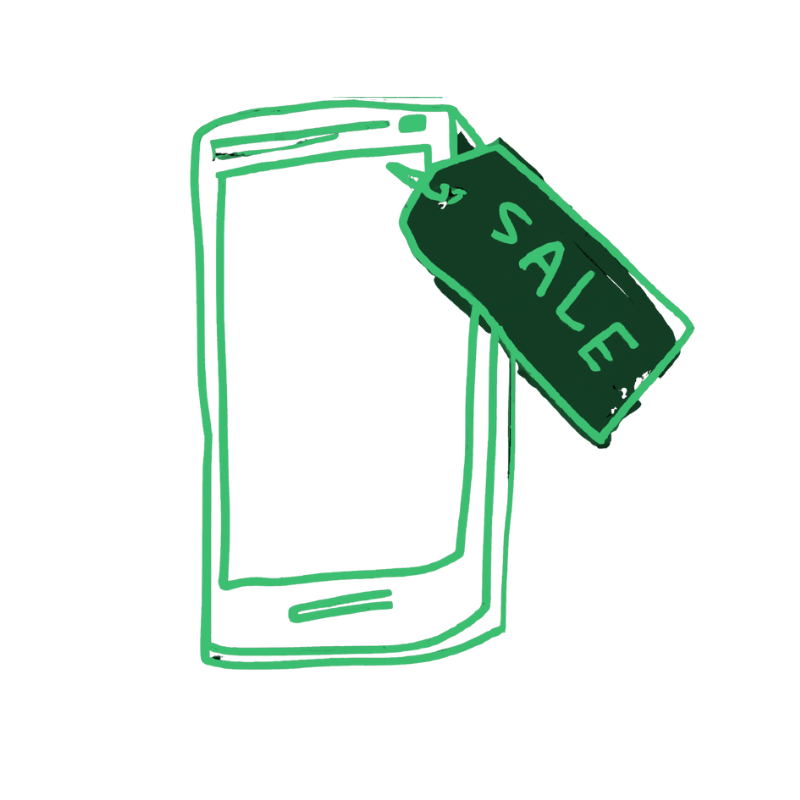 Aalto mobile app UI with two home listings and a title at the top saying 12 new matches