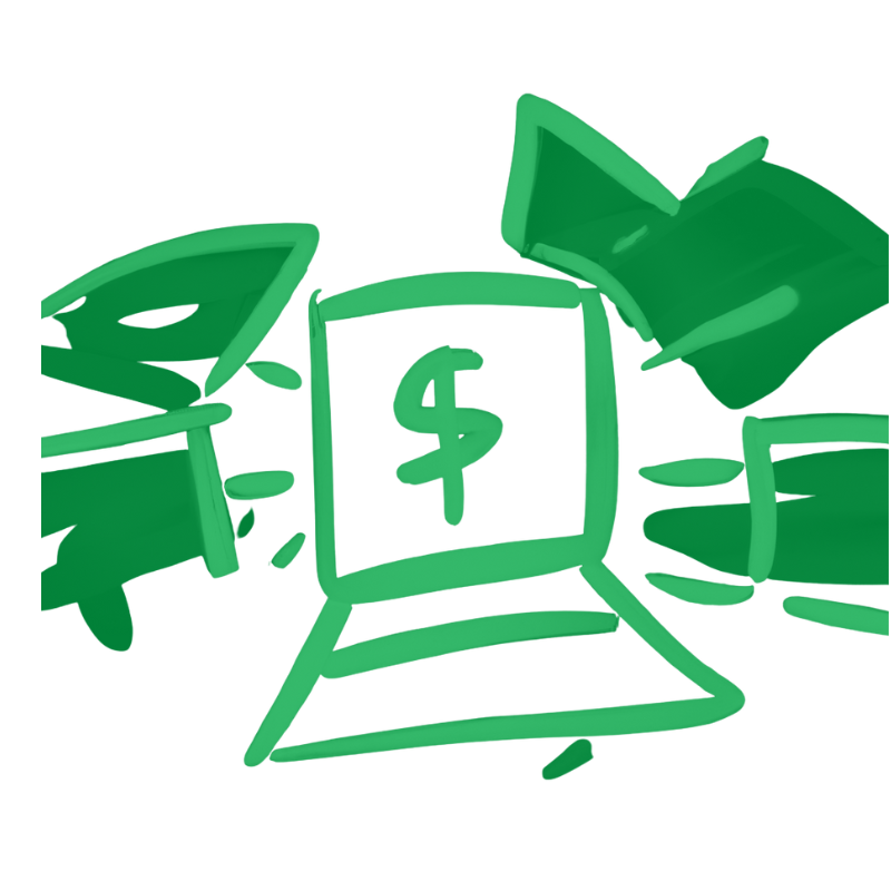 Aalto mobile app UI of home front door, confetti and the word Congratulations at the top and the home name below with the label of sold