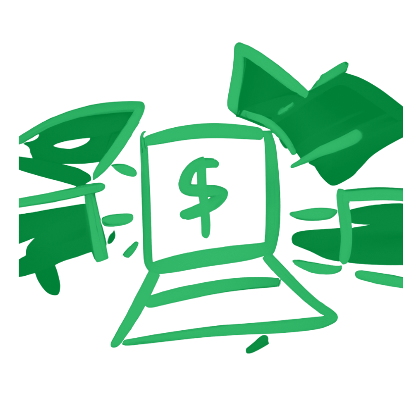 Aalto mobile app UI of home front door, confetti and the word Congratulations at the top and the home name below with the label of sold