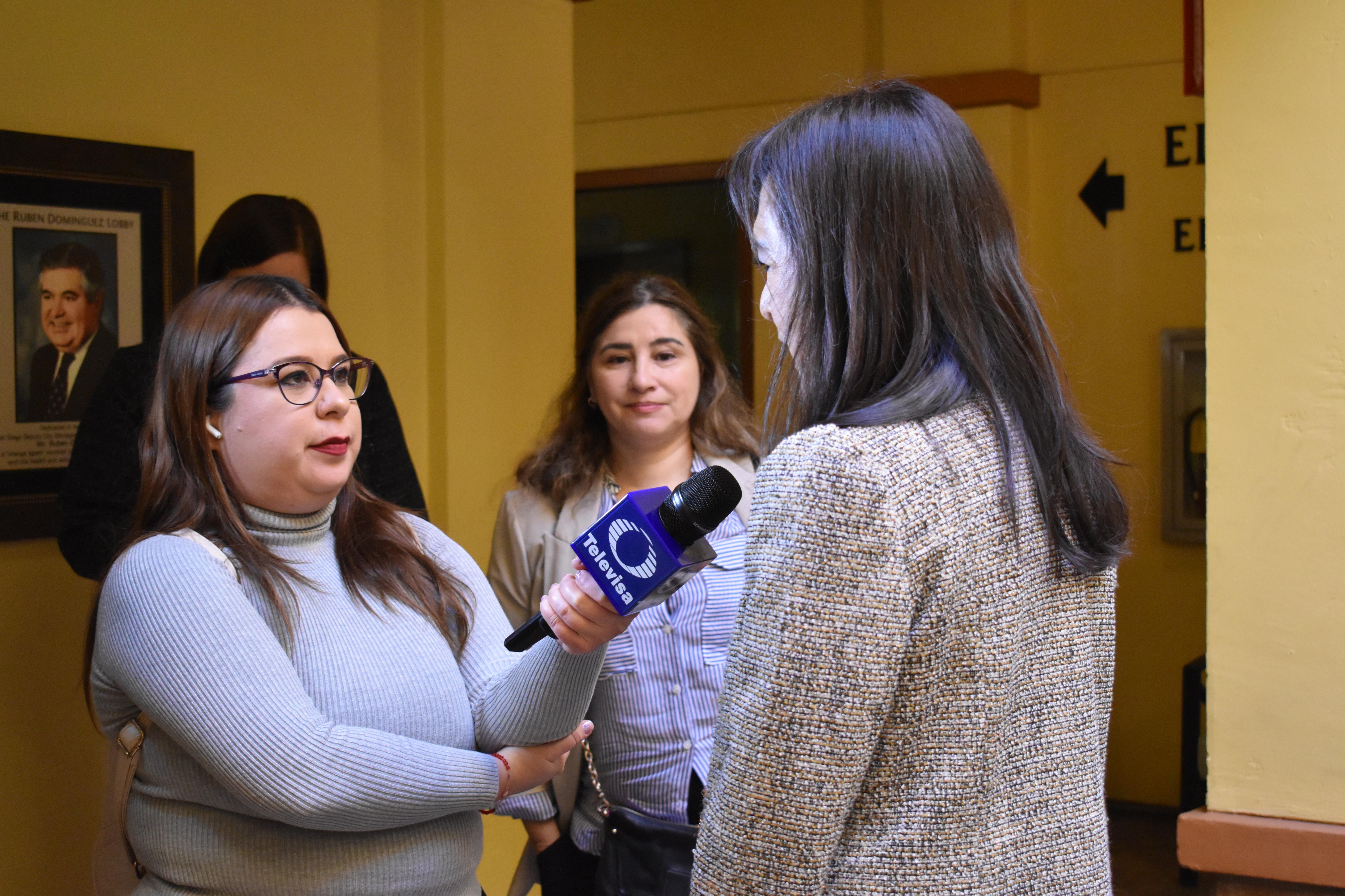 Woman Getting interviewed