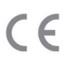 Black CE conformity marking symbol on white background.