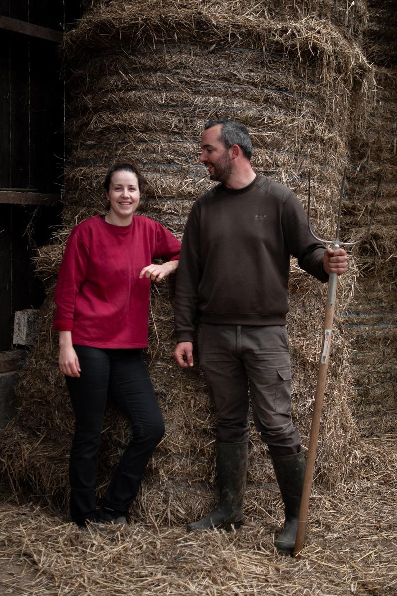 Agriculteurs installés sur la Ferme de Magnantru avec FEVE