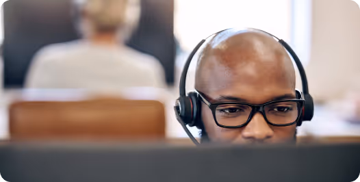 Call center employee