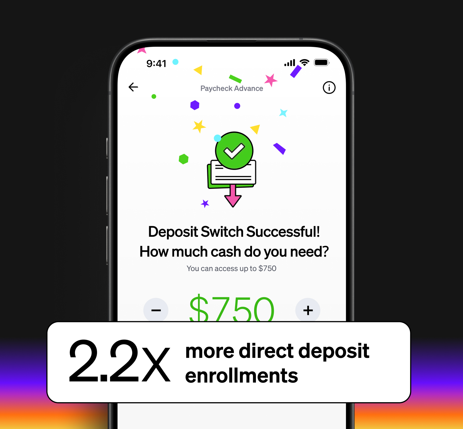 Current Achieves 2.2X more direct deposits with Pinwheel PreMatch