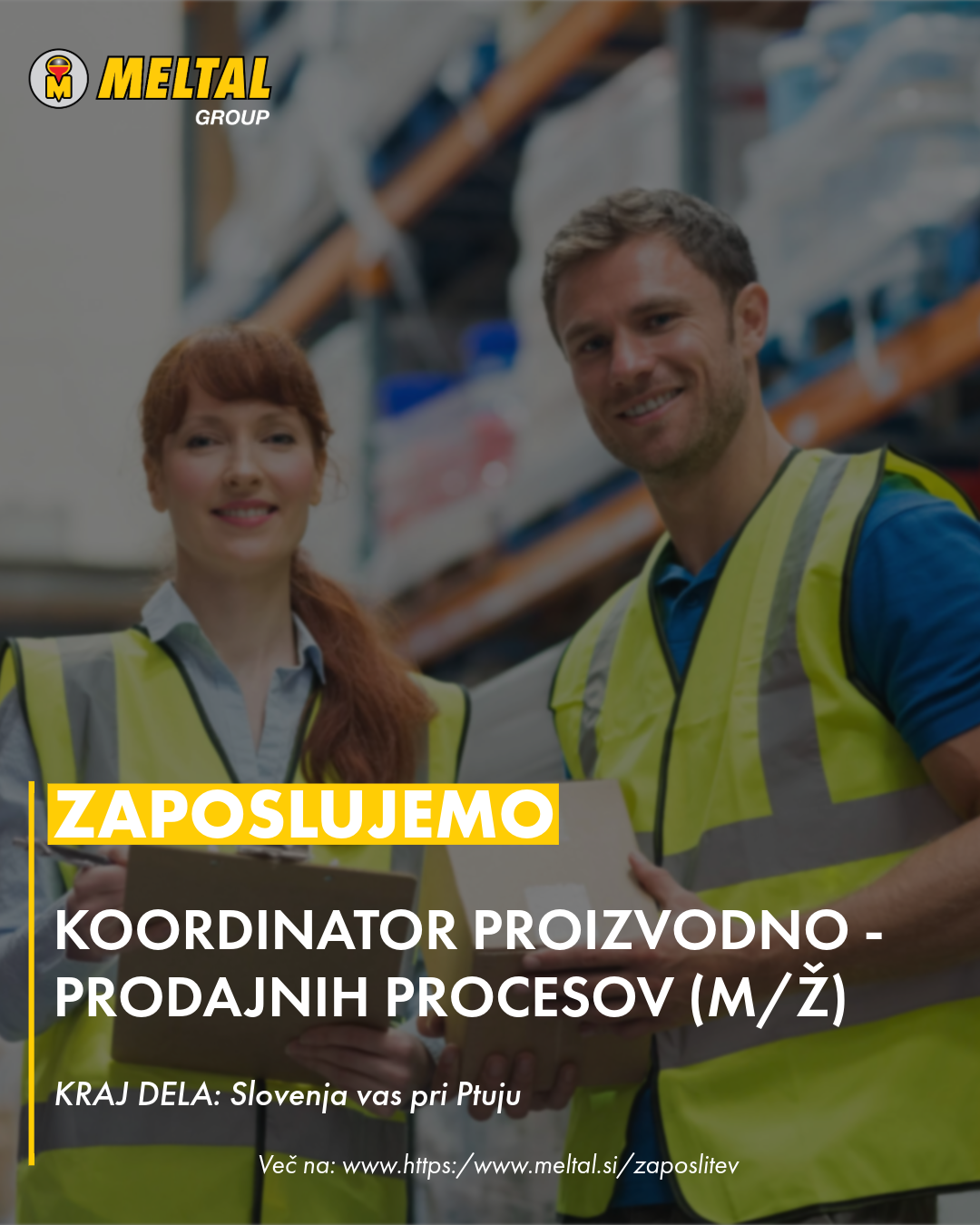 KOORDINATOR PROIZVODNO - PRODAJNIH PROCESOV (M/Ž)