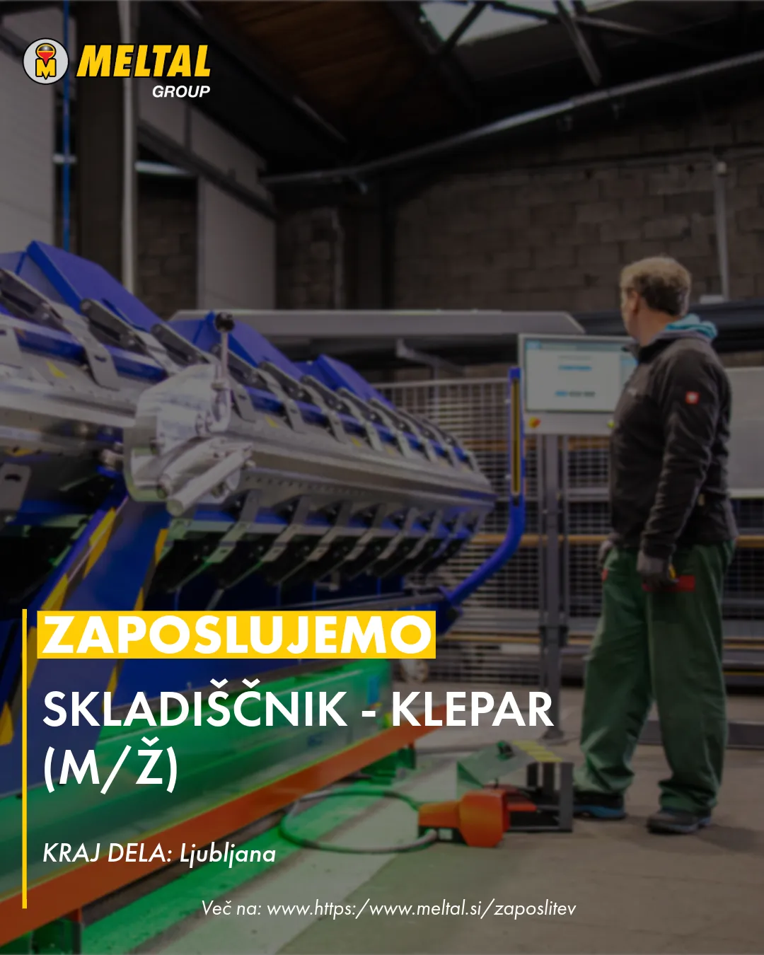 SKLADIŠČNIK - KLEPAR (M/Ž)