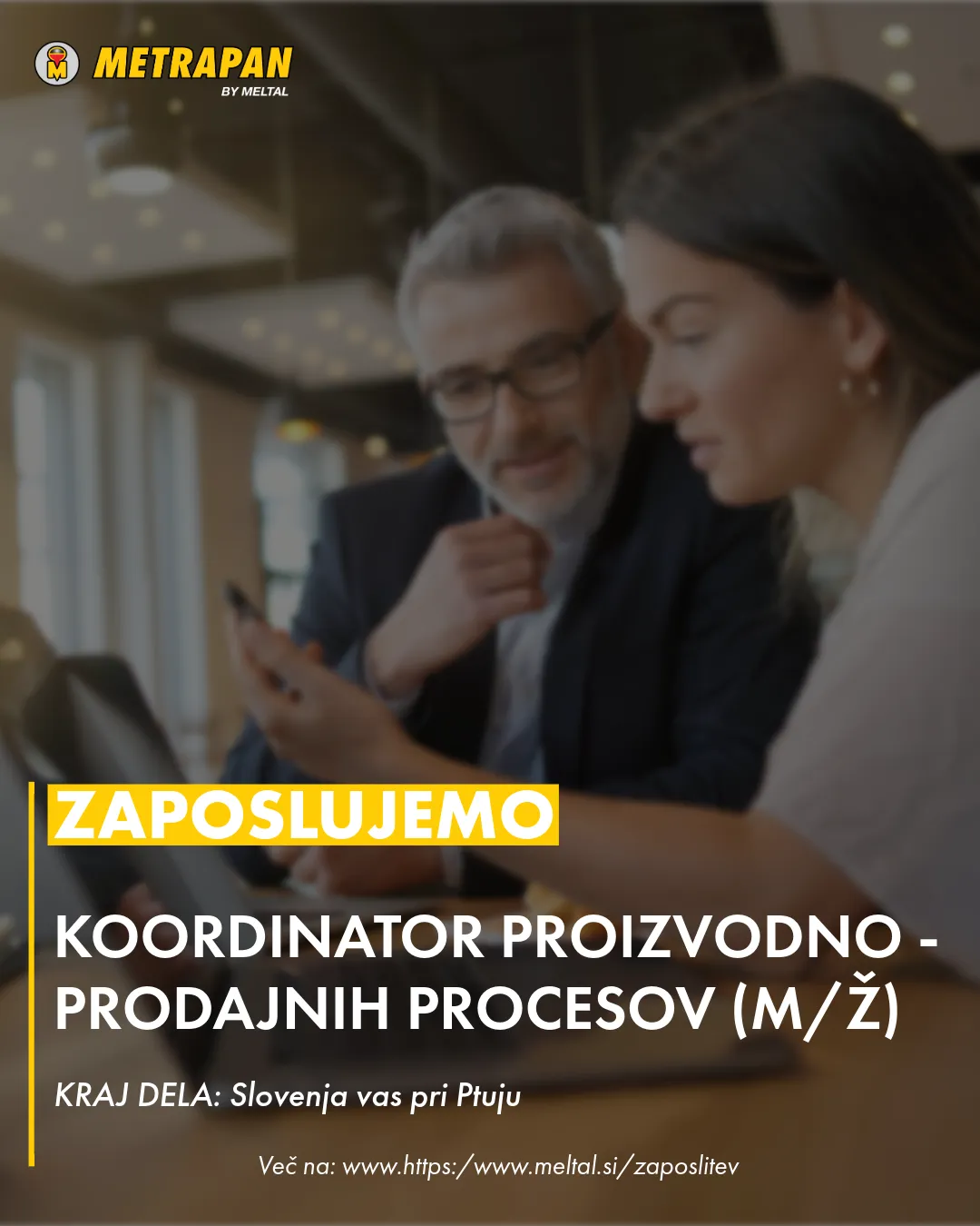 KOORDINATOR PROIZVODNO - PRODAJNIH PROCESOV (M/Ž)