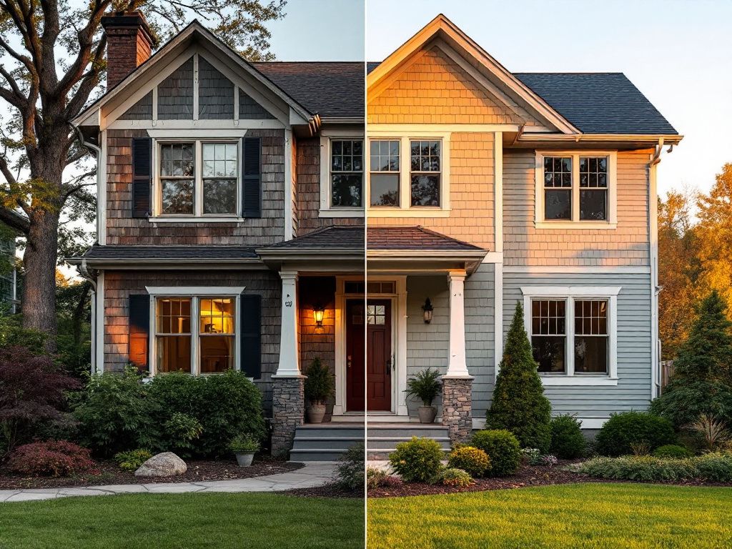 Home exterior siding transformation results