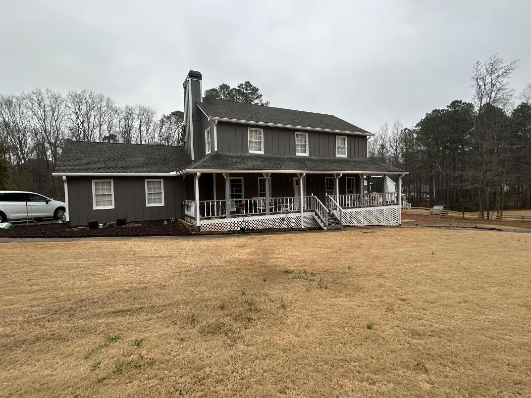 Hardie Smooth Board & Batten Siding, Precision Millworks Windows - Cumming, GA