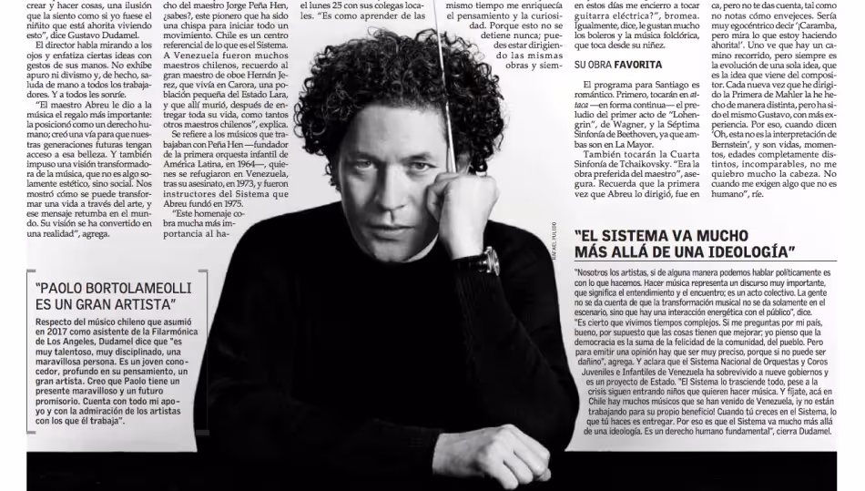 El homenaje al maestro Abreu cobra más importancia al hacerlo en Chile