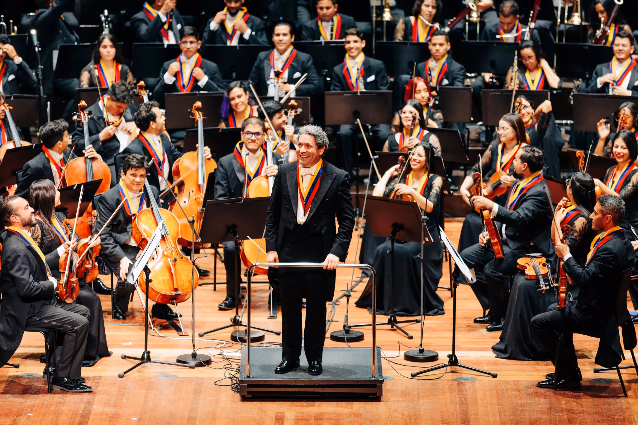Gustavo Dudamel se reencuentra con su orquesta venezolana