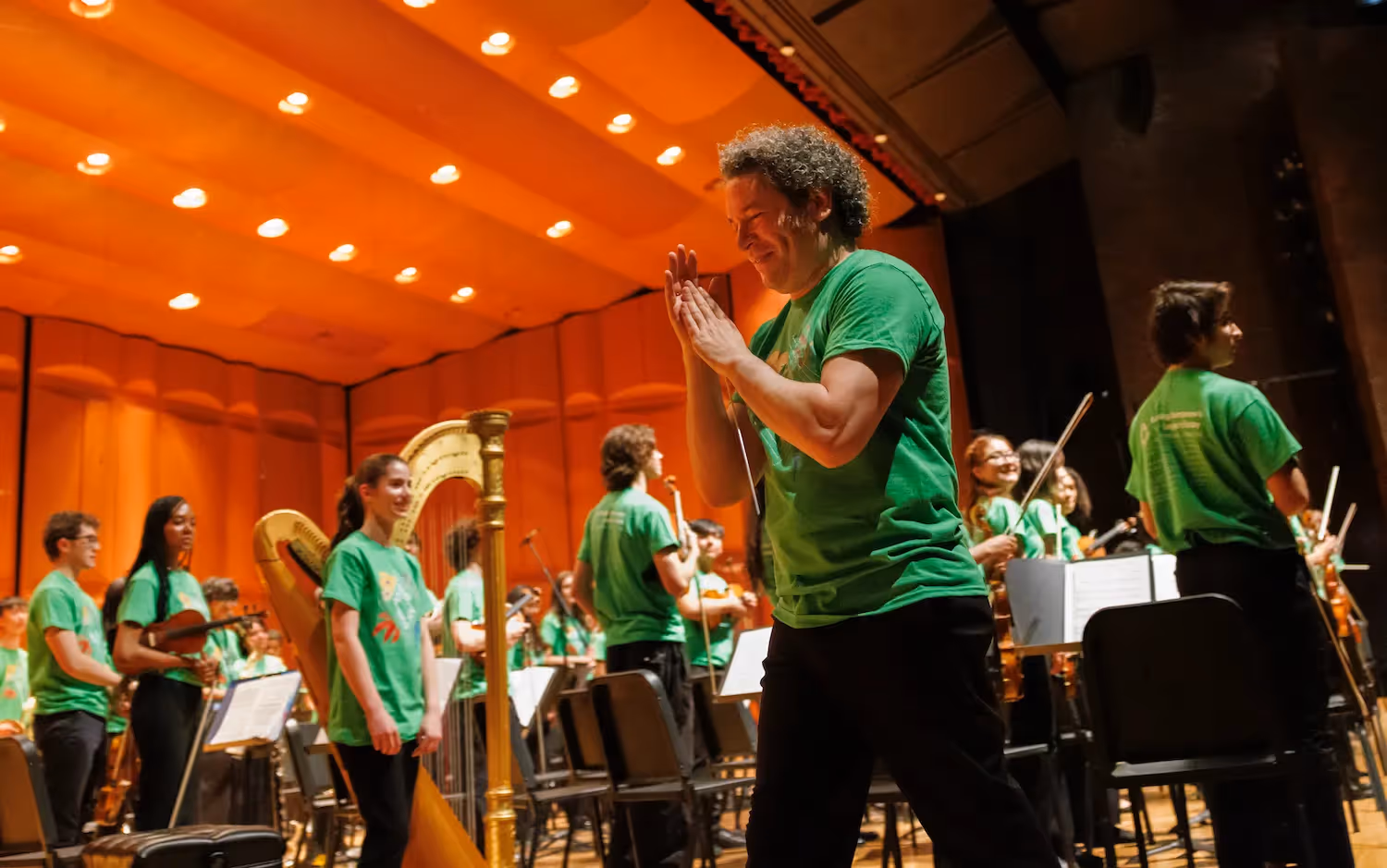 A Student Orchestra Shouts ‘Mambo!’ and Meets Gustavo Dudamel