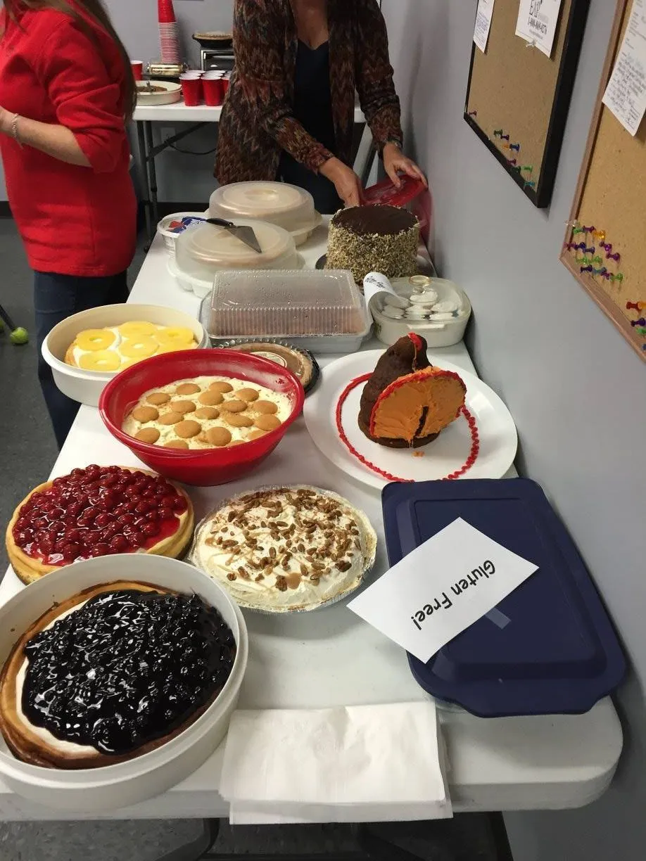 Thanksgiving celebration spread at Stan's
