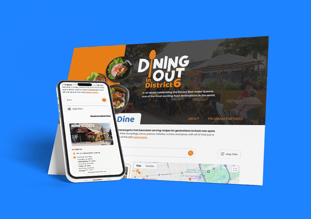 Dining Out in District 6 Logo Design & Website Design