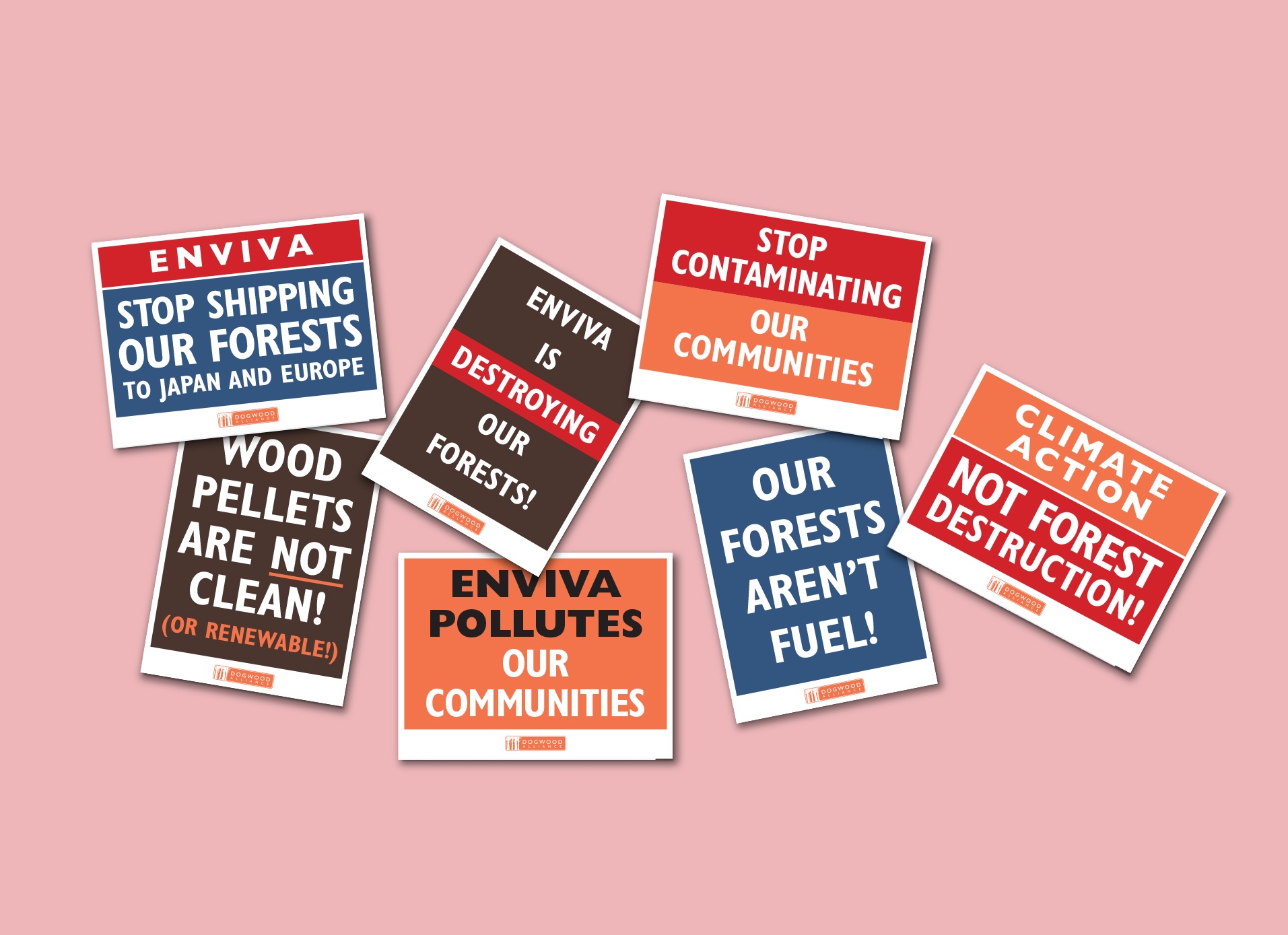 Dogwood Alliance Demonstration Signs