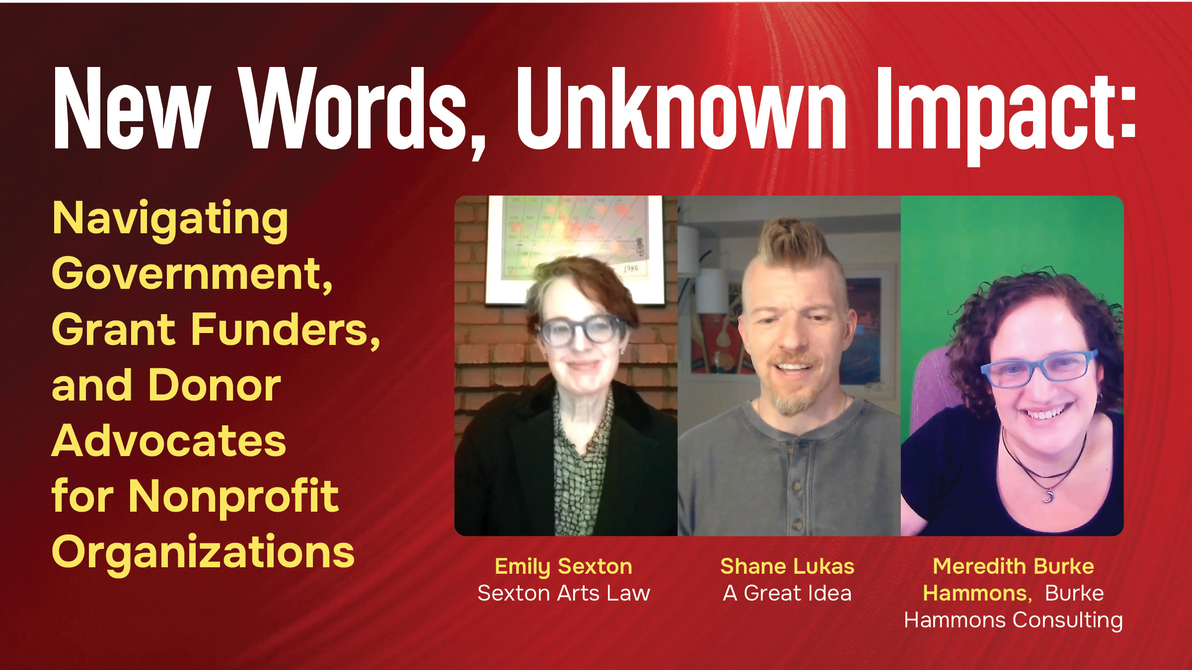 New Words, Unknown Impact: Navigating Government, Grant Funders, and Donor Advocates for Nonprofit Organizations