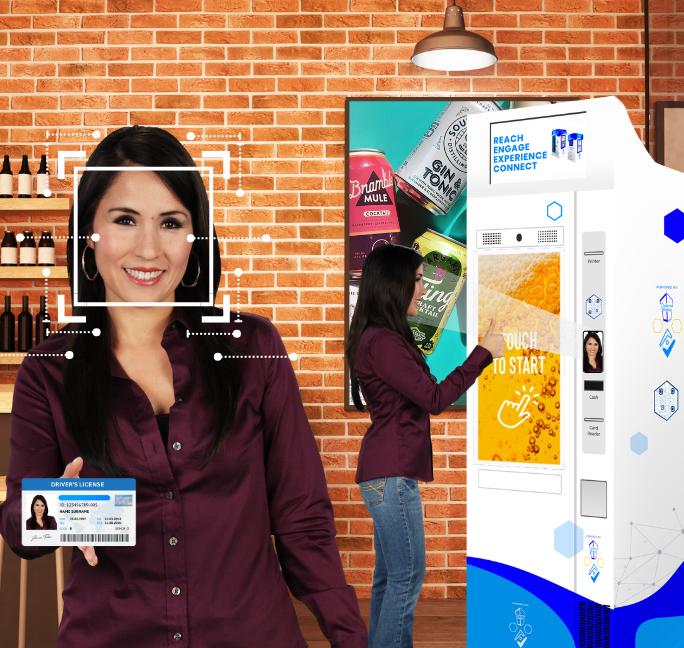 Person using age verification device