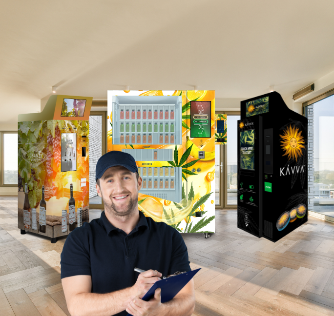 Regular maintenance on vending machine