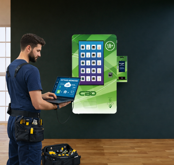 Technician performing software integration