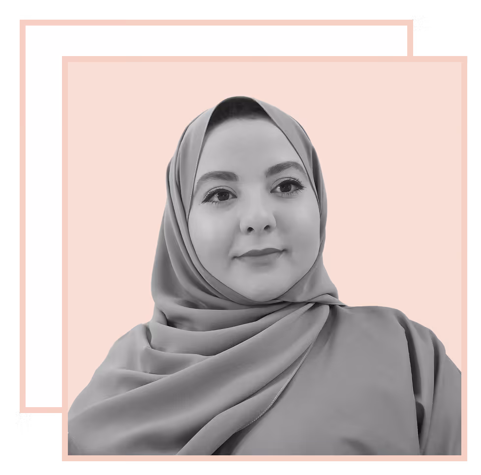 Portrait of Hanan with Pattern