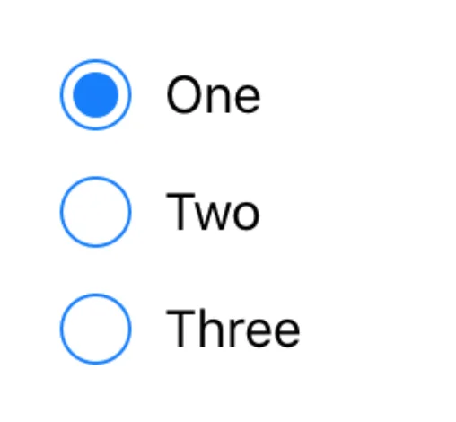 Radio buttons