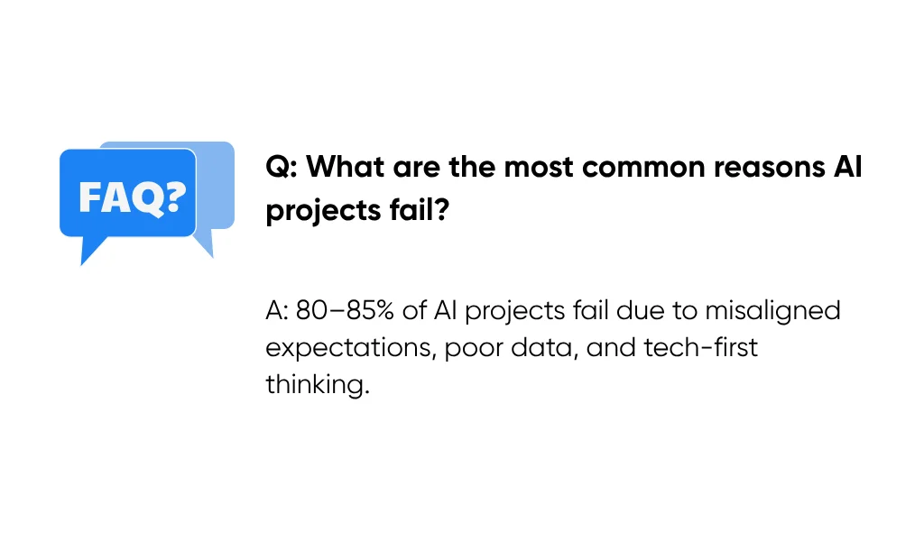 What Are the Most Common Reasons AI Projects Fail