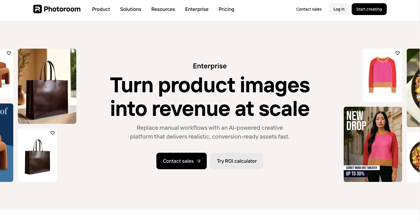 Photoroom_enterprise page