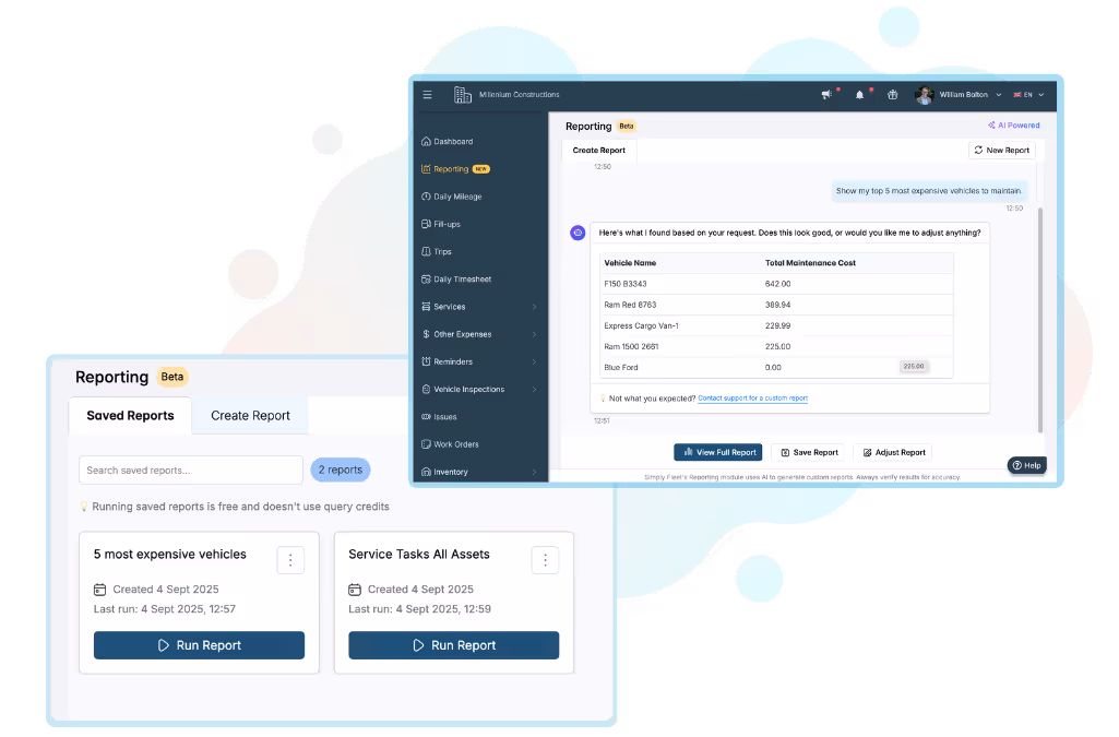 Conversational AI reporting - Simply Ask's screenshots