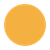 Small orange circle on a white background.