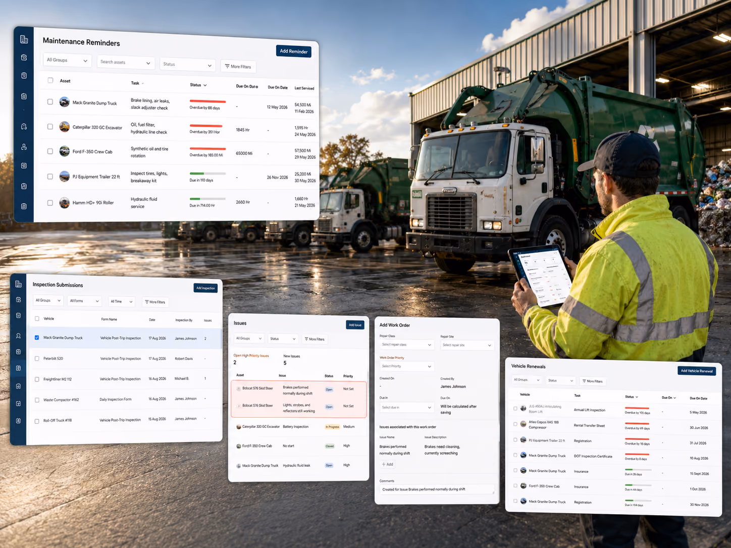 Simply Fleet waste management fleet software for refuse and recycling trucks