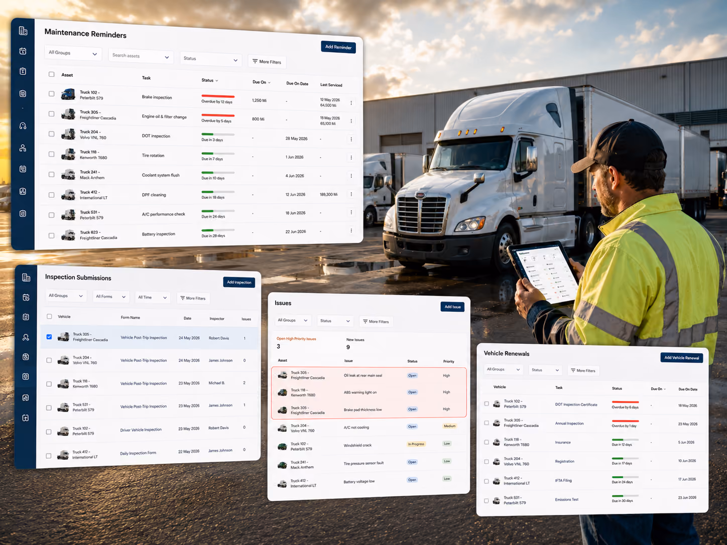 Simply Fleet trucking fleet management software for commercial trucks