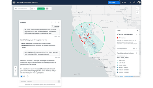 Agentic approach to GIS image