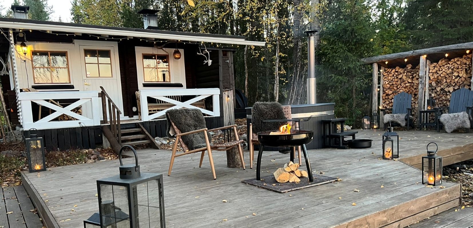 Arctic Spa in Autumn during the day