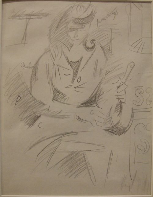 Étude pour la souillarde à Gordes de Lhote- galerie ab- investissement - noir et blanc