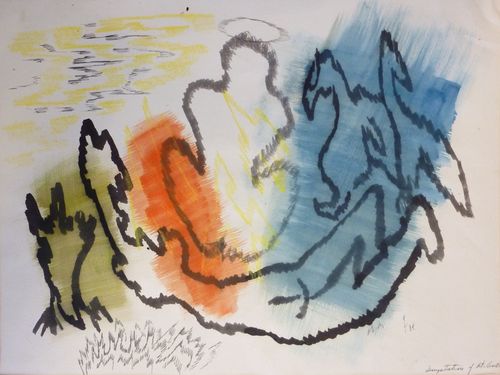 alt-ferren-john-abstract-watercolor-galerieab-paris.jpeg Œuvre Moderne Art Modern Exposition Expo Paris FAB Fine Arts la Biennale Galerie AB artiste investissement paris