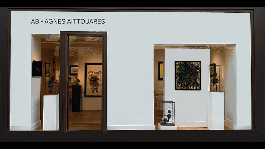 Façade de la Galerie AB située au 5 rue Jacques Callot à Paris, spécialisée dans l’art moderne et l’expertise d’œuvres d’art.