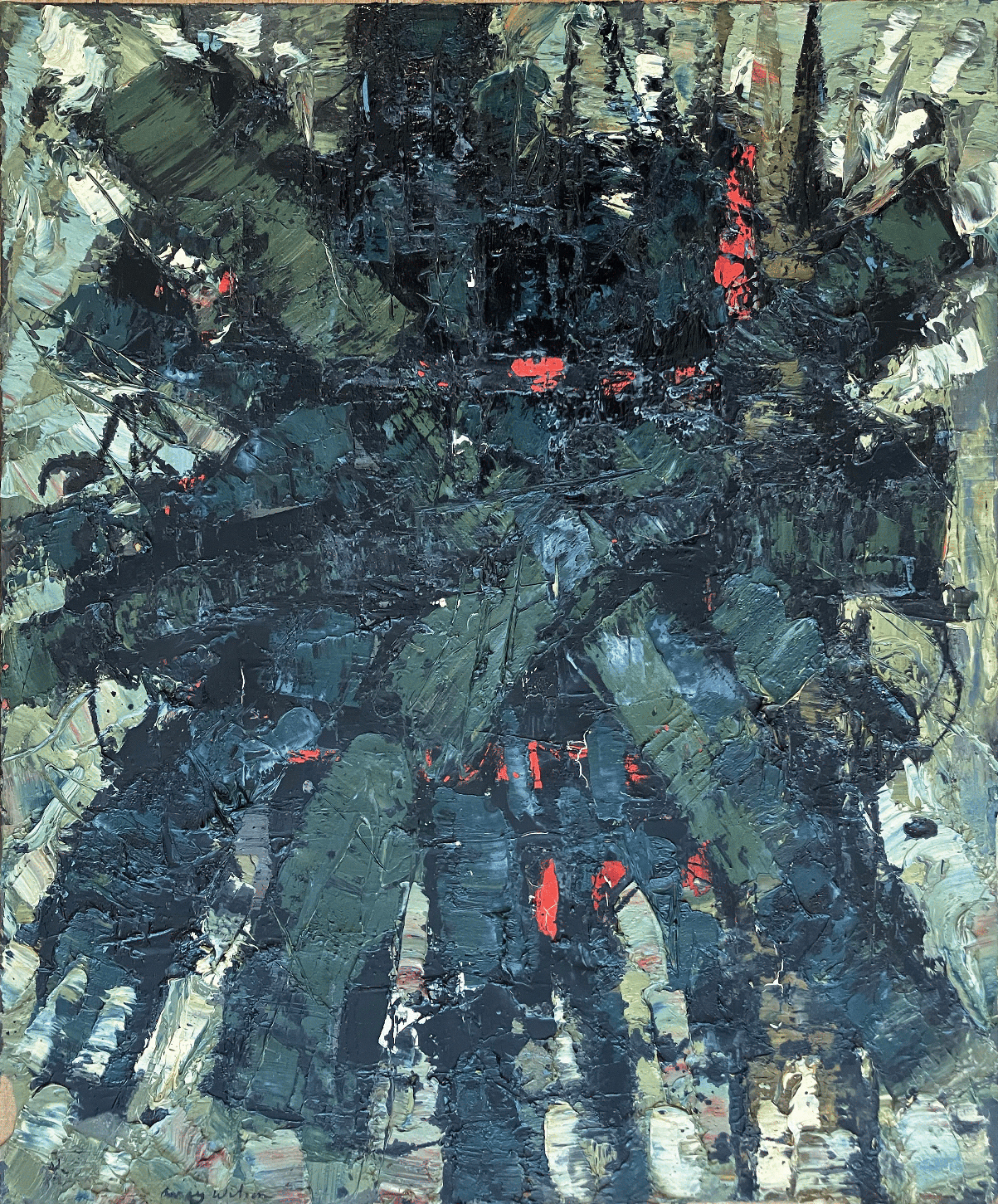 Œuvre de Frank Avray Wilson exposée à la Galerie AB, située entre les 6e et 9e arrondissements de Paris. Cet artiste emblématique de l'art moderne, connu pour ses compositions abstraites vibrantes, offre une opportunité exceptionnelle pour les amateurs d'art et les investisseurs. La Galerie AB propose des conseils personnalisés pour l'acquisition et la vente d'œuvres majeures, mettant en avant des pièces uniques qui allient esthétique et valeur d'investissement