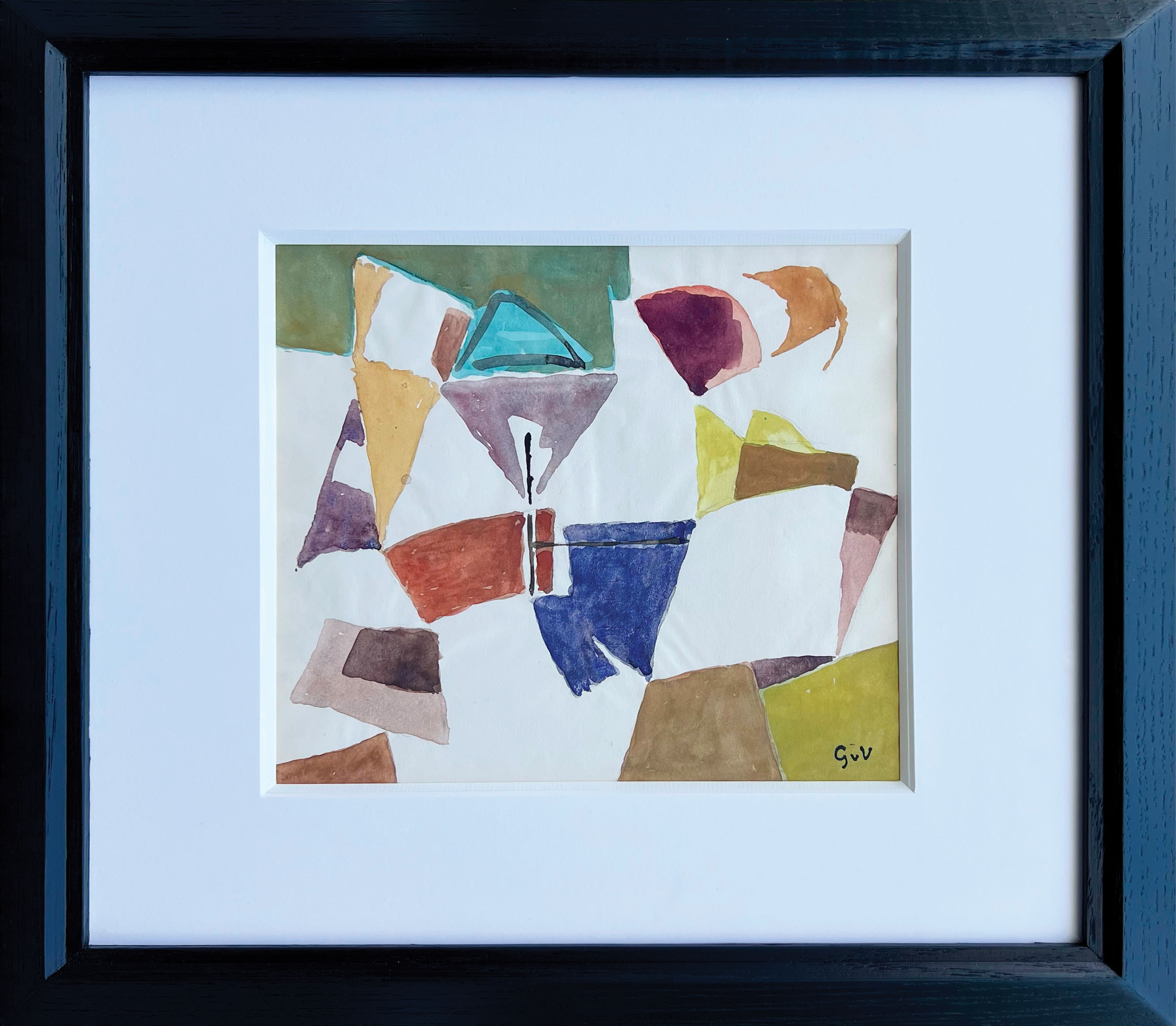 Work by Geer van Velde, 1959, exhibited at Galerie AB, Paris