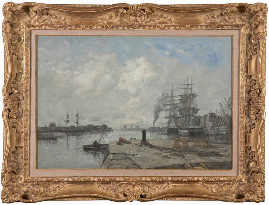Photographic portrait of Eugène Boudin (1824–1898), a pioneering Impressionist painter – Galerie AB Paris collection.