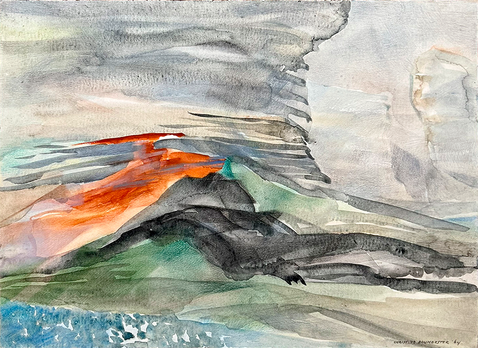 Photograph by Christine Boumeester (1904-1971), Dutch abstract painter active in Paris, a major figure of the École de Paris and of the European avant-garde, involved in 20th century abstract art.