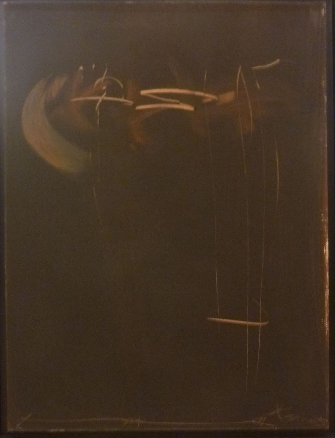 Portrait of the artist Roger-Edgar Degottex, French abstract painter, presented by the AB Agnès Aittouares Gallery in Paris. Image illustrating Degottex in his creative universe, a reflection of his mastery of lyrical abstraction and his influence on French modern art of the 20th century.