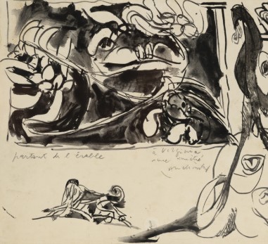 Œuvre de Pierre Alechinsky exposée à la Galerie AB, située au cœur du 6e arrondissement de Paris. Idéal pour les amateurs et investisseurs en art moderne, cette pièce s'inscrit dans une collection soigneusement sélectionnée, mêlant conseil en acquisition et opportunités d'investissement artistique. Découvrez l'art d'Alechinsky, figure clé du mouvement CoBrA, et laissez-vous guider dans la vente d'œuvres uniques.