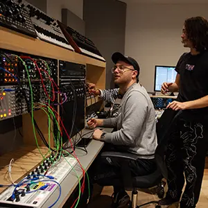 Students in Production Studio