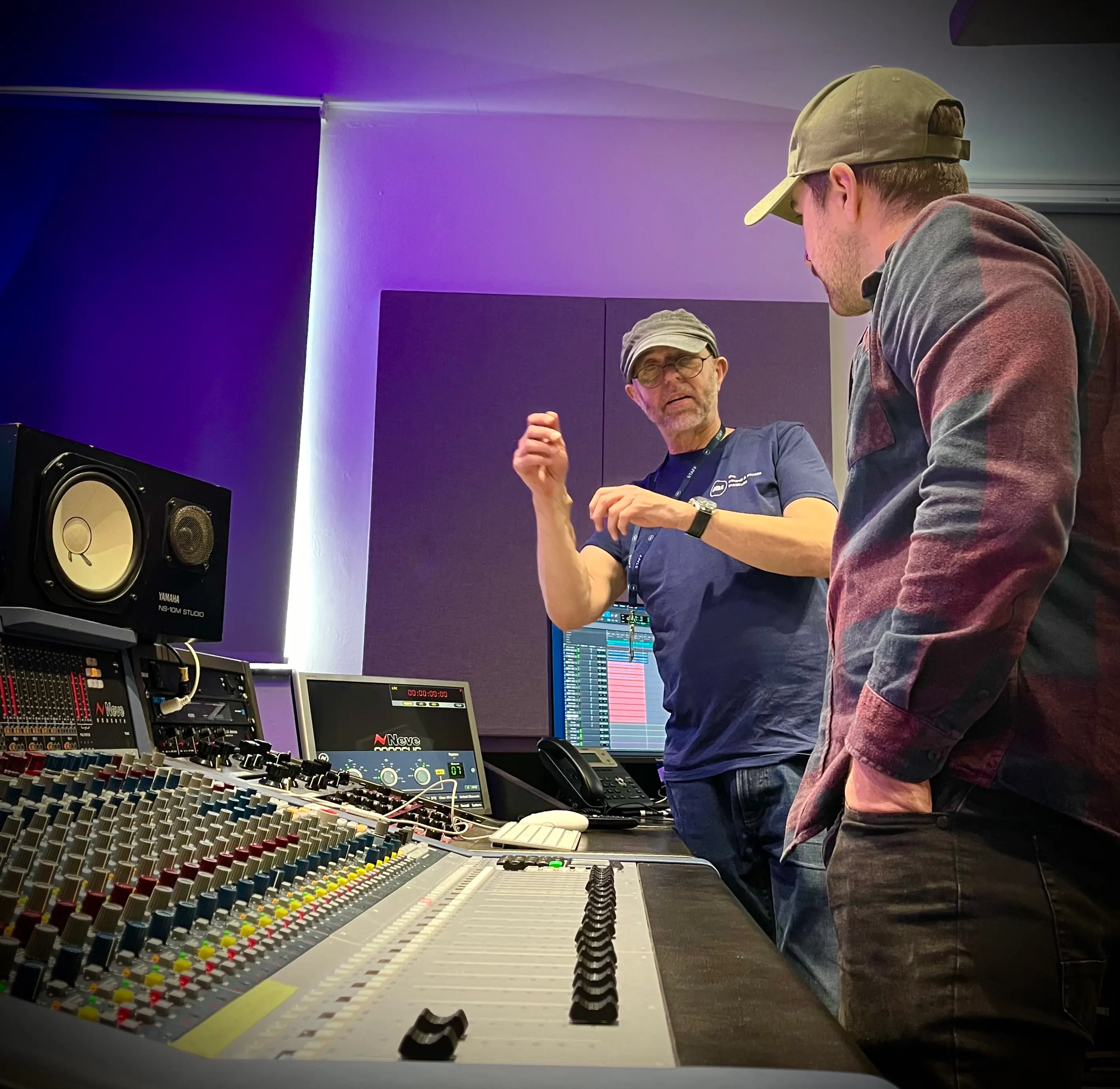 Tutor with student in the studio, dBs Plymouth